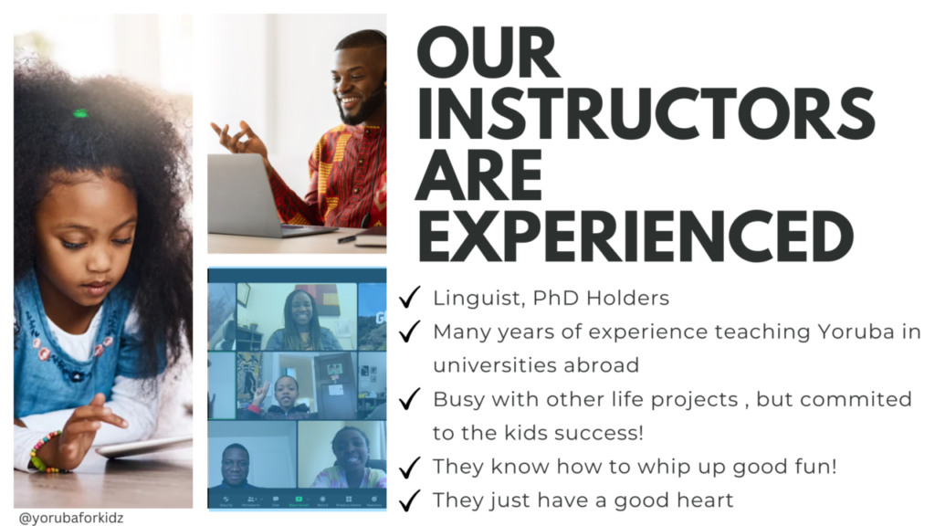 Yoruba Language Immersion Camp Yoruba for Kidz Camps