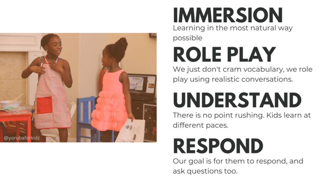 Yoruba Language Immersion Camp Yoruba for Kidz Camps